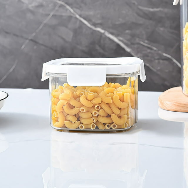 Neoyler Food Grade Airtight Food Storage Container with Secure for Tea Coffee and Kitchen Pantry Organization Dishwasher Safe and Stackable PET Plastic 600ml 1300ml 1900ml