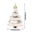 thumbnail image 3 of KeirineCC Christmas Tree Decorations - Christmas Ornaments Set for Christmas Tree Pack of 4 - Christmas Pendant for Home Decorations - Beige, 3 of 7