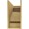 thumbnail image 4 of 12"W x 36"D x 24"H Classic Mayflower Rough Cedar Woodgrain TimberThane Corbel, Primed Tan, 4 of 6