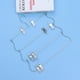 thumbnail image 2 of EeaseMX Perchas multifuncionales para ropa, pantalones, faldas, varias capas, brazo oscilante, de metal, plegables, organizadores para pantalones, bufandas, con clip para armario (plateado)., 2 of 7
