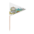 thumbnail image 1 of Drapeaux pour Cupcakes Triangle avec Cure-Dents Architecture Monument de Berlin Allemagne, 1 of 3