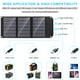 thumbnail image 5 of MARBERO Panel solar portátil Cargador de panel solar de 30 W Panel solar plegable QC3.0 Salida USB y CC Compatible con teléfonos celulares Ipad Laptop IPX4 Impermeable para viajes de camping Senderism, 5 of 5