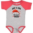 thumbnail image 3 of Inktastic Just a Girl Who Loves Koi Fish Girls Baby Bodysuit, 3 of 5