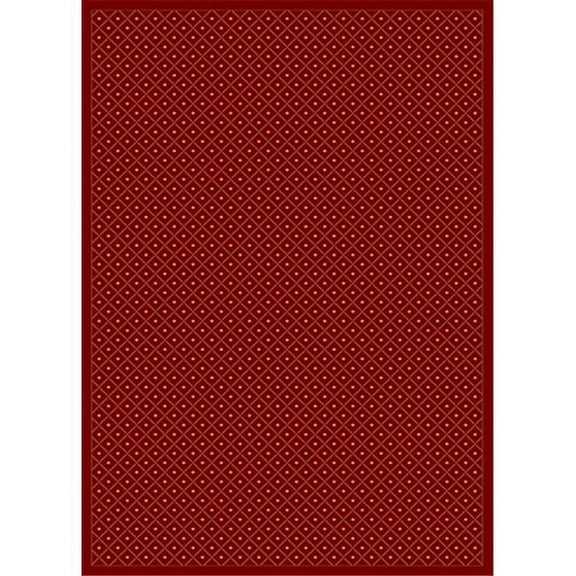 Radici USA Como 65" x 91" Rectangular Fabric Rug in Red