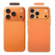 ShellTech For iPhone 15 Pro Max Magnetic Case, Metal Frame Lightweight Non-Slip, Shock-Absorbent, Heat Dissipation Slim Anti-Scratch, Wireless Charging Aluminum alloy Back flim,Orange