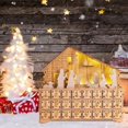 thumbnail image 5 of 24-Day LED Wooden Advent Calendar with 24 Drawers – Lights Up DIY Empty Box for Christmas Holiday Decorations, 5 of 8