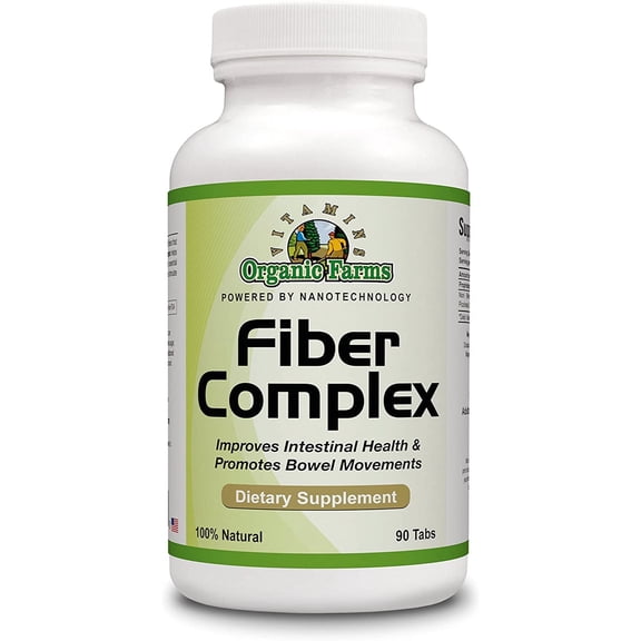 Fiber Complex - Improves Intestinal Health - 90 Tabs - Dietary Supplement - 100% Natural