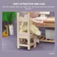 thumbnail image 3 of LEEYNEER Solid Wood Chair Model Mini House Photography Prop Home Miniature Decoration, 3 of 8