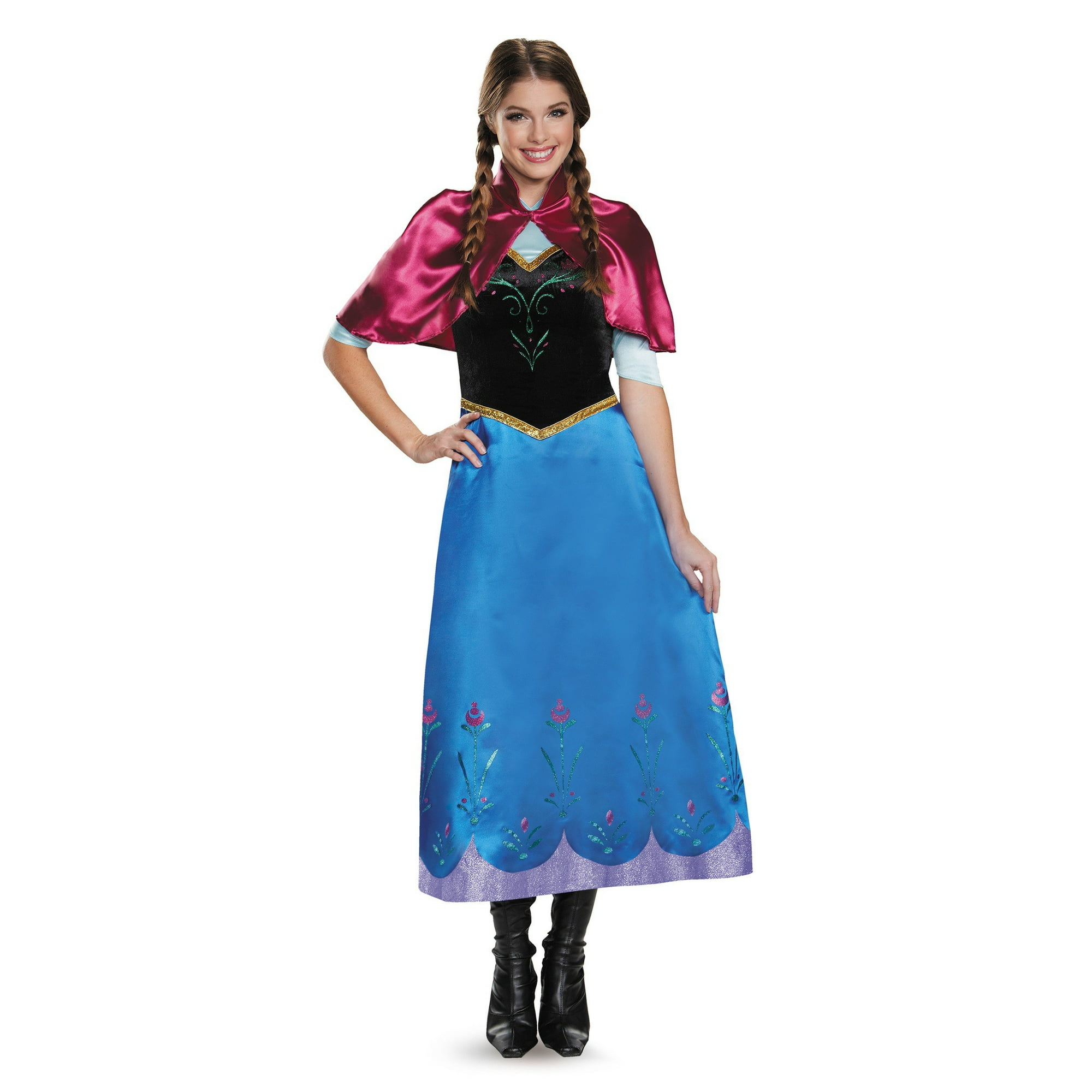 Frozen Traveling Anna Deluxe Costume Walmart