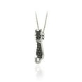 thumbnail image 3 of Black Diamond Accent Cat Necklace, 3 of 3