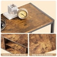 thumbnail image 3 of Aiho Mid-Century Wooden TV Stand for TVs up to 65" with Open Storage Shelves and Metal Frame - Retro, 3 of 11