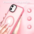 thumbnail image 5 of Case for iPhone 12 & iPhone 12 Pro 2020 6.1 inch-Compatible with MagSafe &  Car Phone Mount,Anti-Fingerprint TPU Thin Phone Cases Cover Protective Shockproof (Hot Pink), 5 of 16