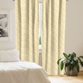 thumbnail image 3 of Ambesonne Abstract Window Curtains, Pastel Paisley Pattern Art, Each 28" W x 84" L, Pale Peach Orange, 3 of 5