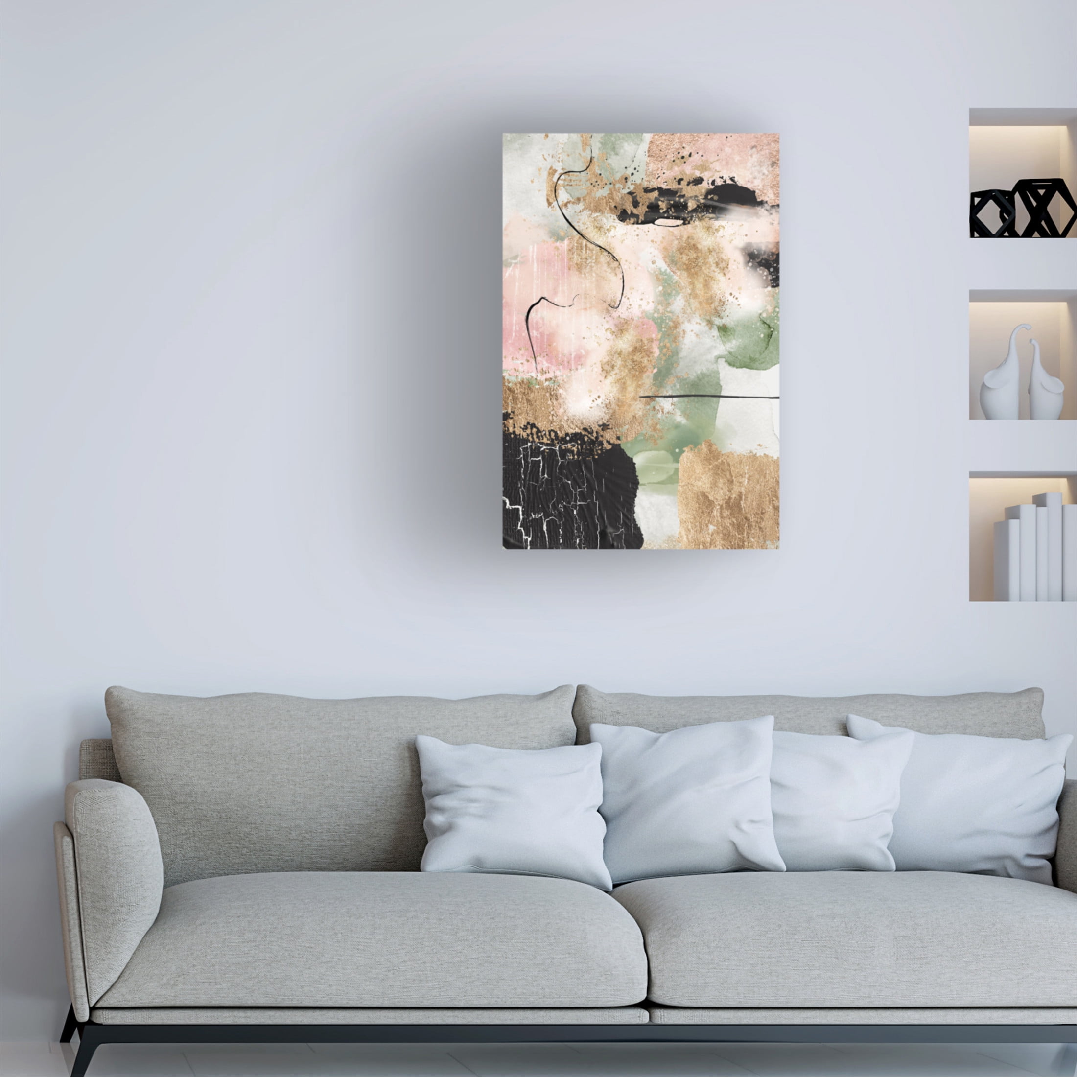 Trademark Fine Art Sally Ann Moss Chaos in Bloom 1 Canvas Wall Art