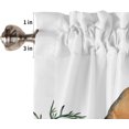 thumbnail image 5 of 3 Piece Kitchen Curtains Tiers and Valances Set, Farm Retro Newspaper Sunflower Dragonfly Bee Rod Pocket Short Window Treatment Tiers Curtains Panel and Valance for Cafe Bathroom, 5 of 5