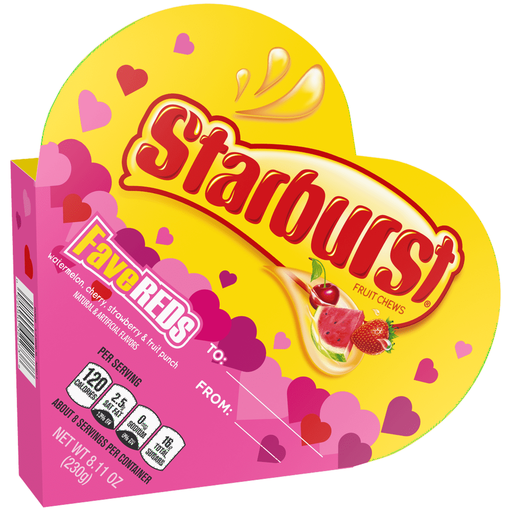 STARBURST FaveREDs Fun Size Candy Heart Gift Box, 8.11 Ounce Box
