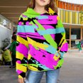 thumbnail image 5 of Mercatoo Kids' Hoodies Youth Girls Color Blocking Hooded Sweatshirt with Pocket Pullover Long Sleeve Tops Sweater, 5 of 7