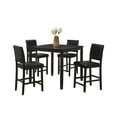 thumbnail image 7 of GTU Furniture 5Pc Contemporary Style Black Soild Wood Counter Height Table with 4 Wooden Chair Dining Set, 7 of 7