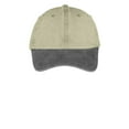 thumbnail image 3 of Port & Company  Two Tone Pigment Dyed Cap-One Size (Khaki/Charcoal), 3 of 4
