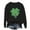 Black, variant on xixinqiwan Women's St Patrick's Day Sweatshirts,Womens Clover Print Hoodie Casual Long Sleeve Sweatshirt Irish Shamrock Pullover Tops