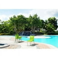 thumbnail image 2 of Pemberly Row Contemporary Resin Patio Dining Chair in Apple Green, 2 of 4