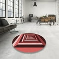 thumbnail image 4 of Ahgly Company Tapis Rectangulaire Lavable en Machine Rouge Transitionnel, 8 Pieds x 12 Pieds, 4 of 7