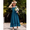 thumbnail image 3 of Arshiner Girls Summer Dress Boho Beach Casual Smocked Maxi Dresses, 3 of 6