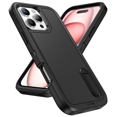 thumbnail image 1 of Case For iPhone 16 15 14 13 12 11 Pro Max XS XR 8 Plus Heavy Duty Shockproof Anti-Scratch Rugged Protective with Kickstand Cover Black iPhone 11 Pro Max, 1 of 6