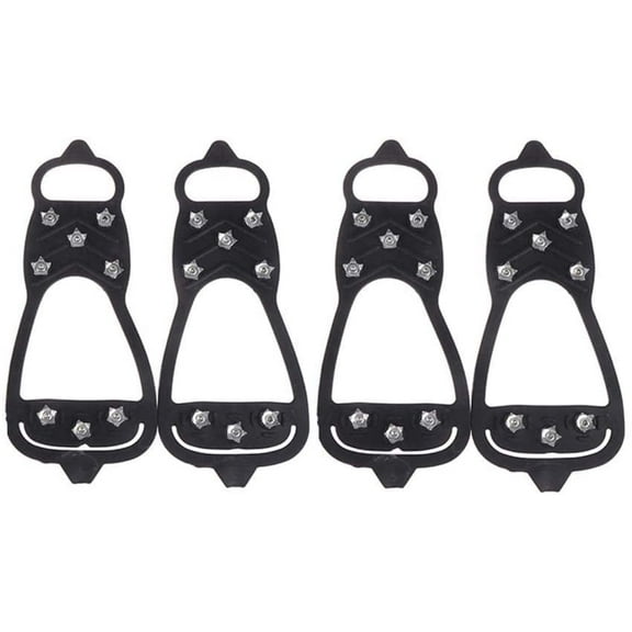 Universal Non-Slip Gripper Spikes, 2025 Upgraded Universal Gripper Spikes Non Slip Shoe Grips, Traction Cleats Ice Snow Grips Anti Slip Silicone for Hiking Walking Climbing Fishing