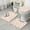 Pink Gold Wave, variant on Blue White Gold Hexagon Marble Pattern Bathroom Rugs Sets 3 Piece,Toilet Cover Set,Absorbent Non Slip Bathroom Mats Sets with U-Shaped Contour Rug Toilet Rug Set