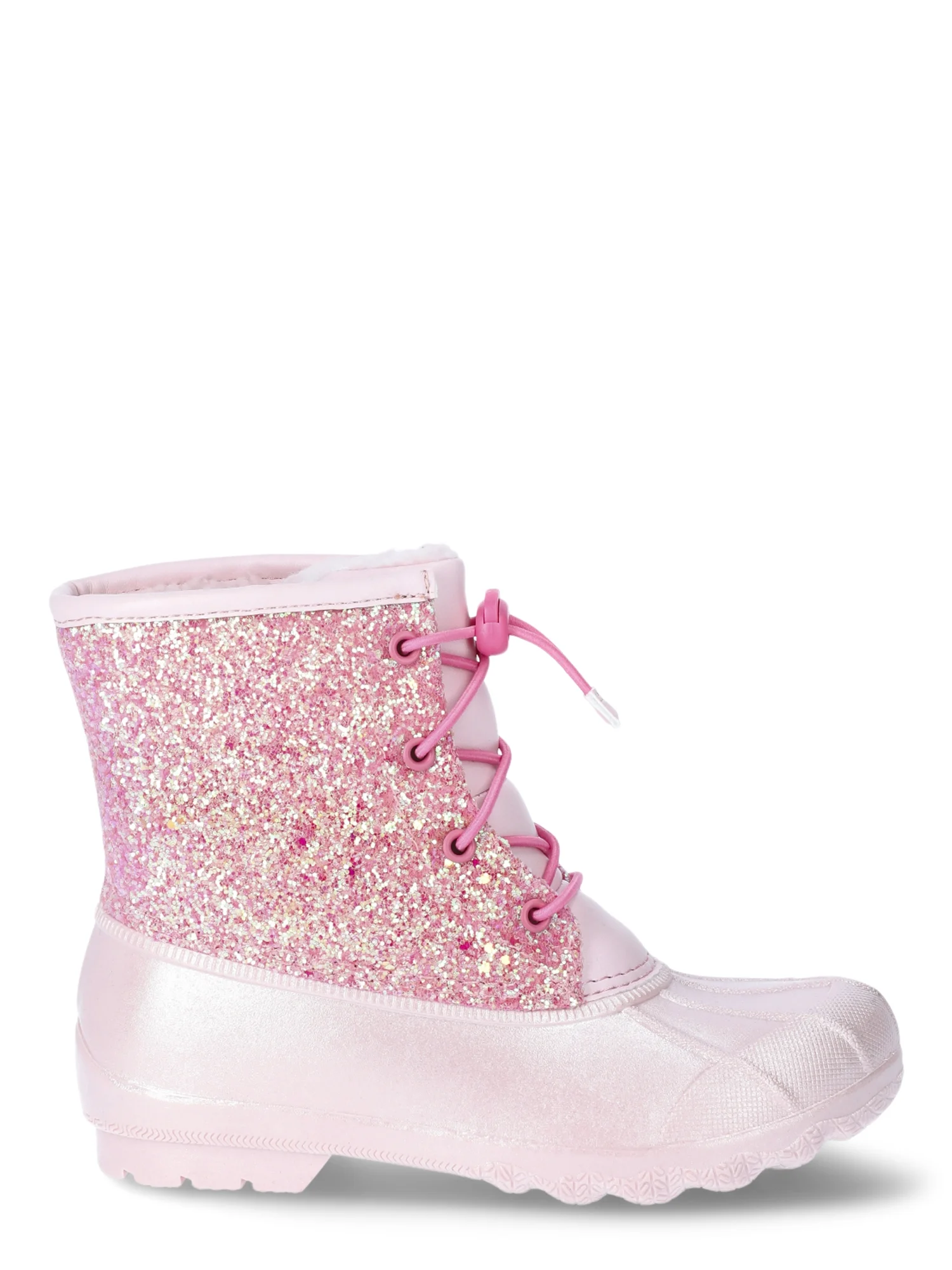 Pink glitter duck boots discount