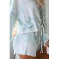 thumbnail image 6 of Womens Lounge Sets 2 Piece Pajamas Set Long Sleeve Tops and Shorts Sleepwear Tie Dye Printed Nightwear, 6 of 16