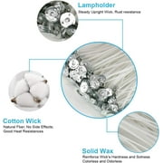 100Pcs Cotton Candle Wicks for DIY Candle Making, 6in Pre-waxed Low Smoke Natural Cotton Wick, Non-Toxic, Lead-free, Luminous, Long-lasting Storage for for Soy Beeswax Candle Making and Candle DIY