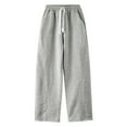 thumbnail image 3 of SIYUDAN Pants For Women Women Pants Casual Light Gray Adult Pants Comfy Pants Women Work Womens Wide Leg Pants With Pockets Fall Pants For Women, 3 of 3
