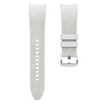 thumbnail image 5 of Adjustable Sports Watch Band for Samsung Galaxy Watch 4 Classic 42mm Replacement Silicone Watch Bands - Fashionable PU Leather Rubber Watch Straps - for Galaxy Watch 4 Classic 42mm, Lightgray, 5 of 6
