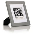 thumbnail image 4 of Gallery Solutions 8"x8" Wall Frame - Double White Mat for 5"x5" Photos - Flat Grey, 4 of 11