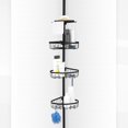 thumbnail image 2 of Era Neil Shower Pole Caddy, Black, adjustable height 82.5-96in, 2 of 8