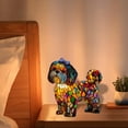 thumbnail image 5 of Dog Series Resin Art Night Light - Cute Stained Vintage Table Lamp, LED Desk Lamp & Decor, Dog Night Light for Bedroom, Home Ornament, 5 of 6