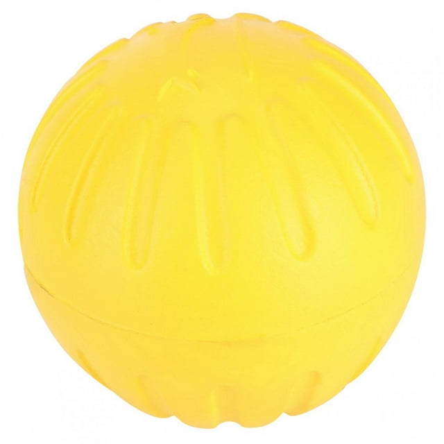 El juguete del perro, juguete amarillo durable portátil de la bola del perro de EVA acaricia el juguete de la bola del perro construido para el futuro Jadeshay A
