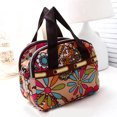 thumbnail image 4 of SPRING PARK Nylon Shoulder Bag Multi Pocket Zipper Tote Floral Print Crossbody Shoulder Handbag, 4 of 7
