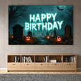 thumbnail image 3 of Neon Theme Banner Spooky Halloween Decorative Colorful Design for Birthday Party Holiday Event Indoor Decoration, 3 of 9