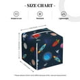 thumbnail image 3 of Kdxio Space Cartoon Print Tissue Box Cover,Square Decorative PU Leather Facial Paper Case Organizer Holder Dispenser for Bathroom,Night Stands,Desk,Car 5.2''X5.2''X5.2'', 3 of 6