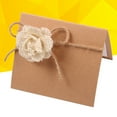thumbnail image 1 of YSNOOWE 10Ud Tarjetas De Lugar Para Con Flores De En Color Marrón Ideal Para Fiestas, 1 of 8