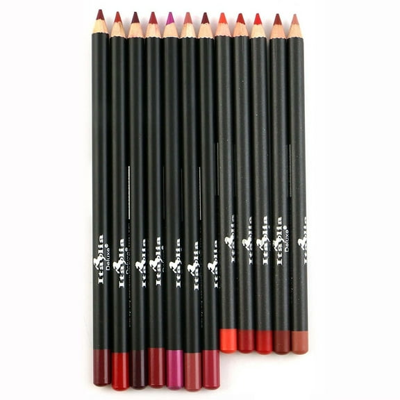 12pc Italia Deluxe Ultra Fine Lip Liner Set of 12 Color