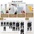 thumbnail image 6 of Easter Bunny Window Privacy Film, Eucalyptus Leaves Rabbit Flowers Black Static Cling UV Sun Blocking Heat Control Window Tint Day and Night, Non-Adhesive One Way Windows Privacy Cover 35.4''x78.7'', 6 of 7