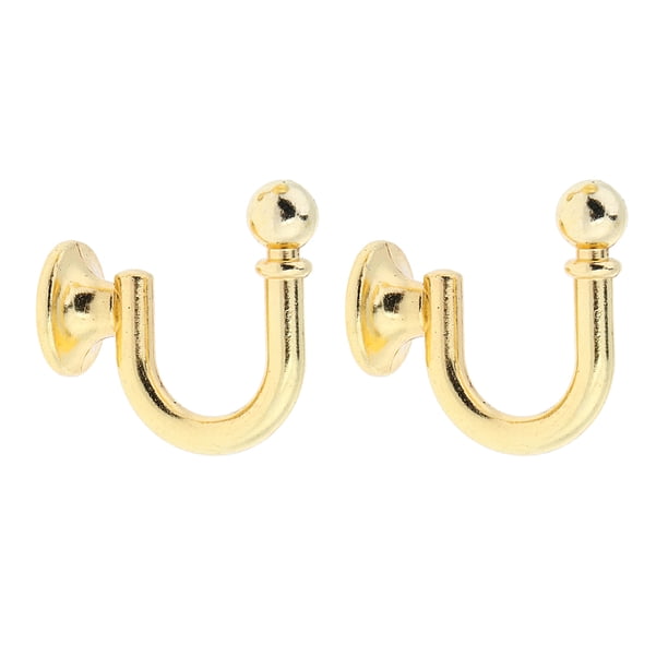 1 par (2 piezas) trasero de Oro Sunnimix Tiebacks de cortina montados en la pared
