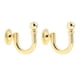 thumbnail image 1 of 1 par (2 piezas) trasero de Oro Sunnimix Tiebacks de cortina montados en la pared, 1 of 7