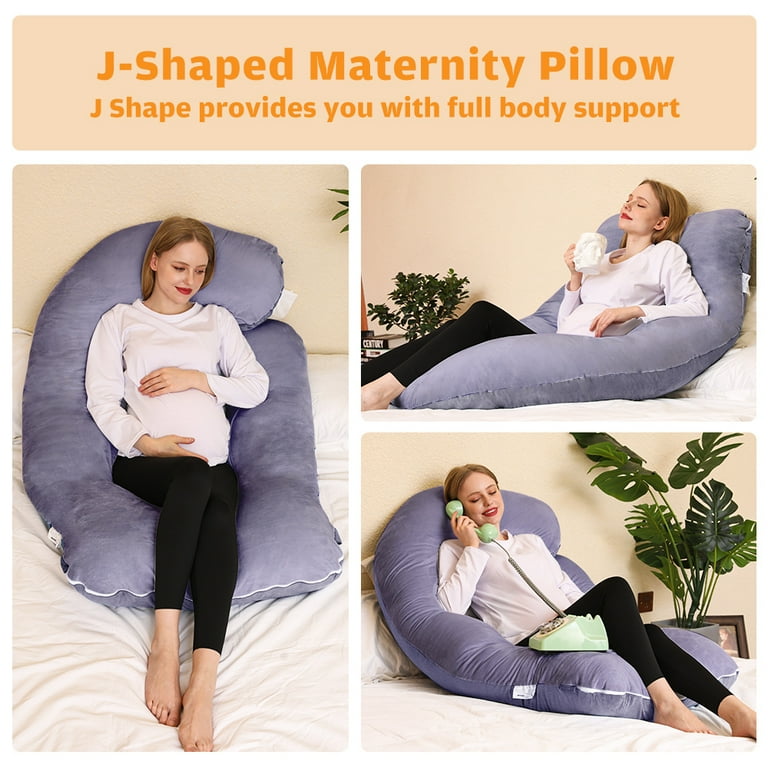 VAVSEA Pregnancy Pillows with 2 Covers, U-Shape Full Body Pillow