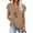 Khaki, variant on Oalirro Women's Tops, Tees & Blouses Women Blouses and Tops Fashion Fashion Women's Summer V-Neck Short Sleeve Print Casual T-shirt Blouse Gray