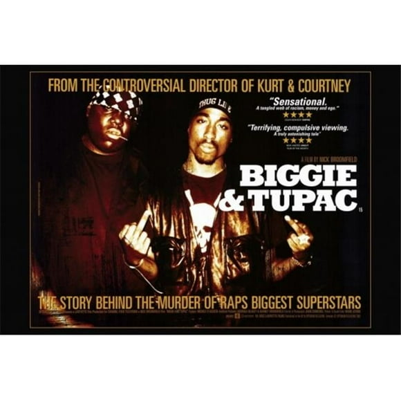 Pop Culture Graphics MOVAF0354 Biggie & Tupac Affiche de Film, Impression, 27 x 40